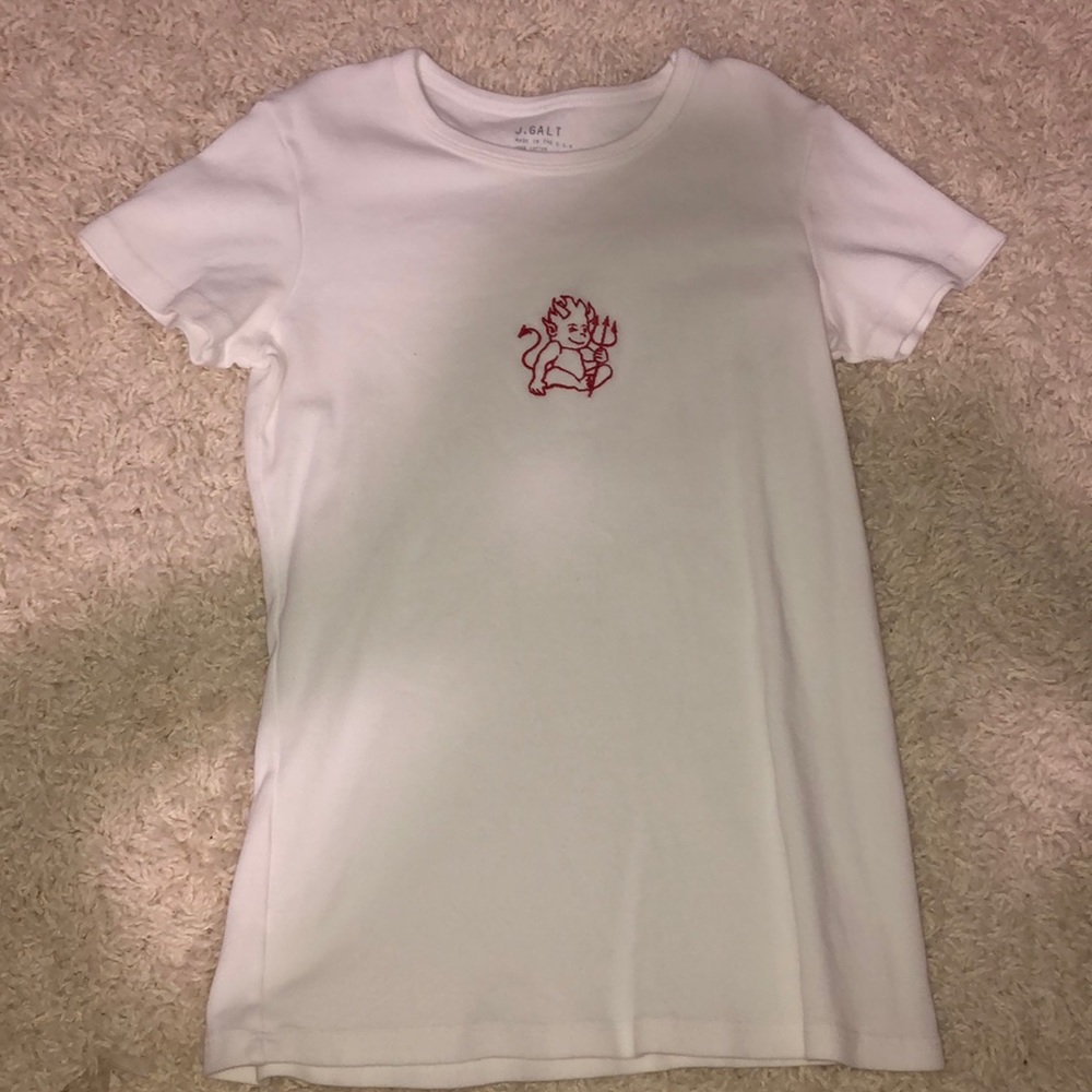 White brandy Melville devil top